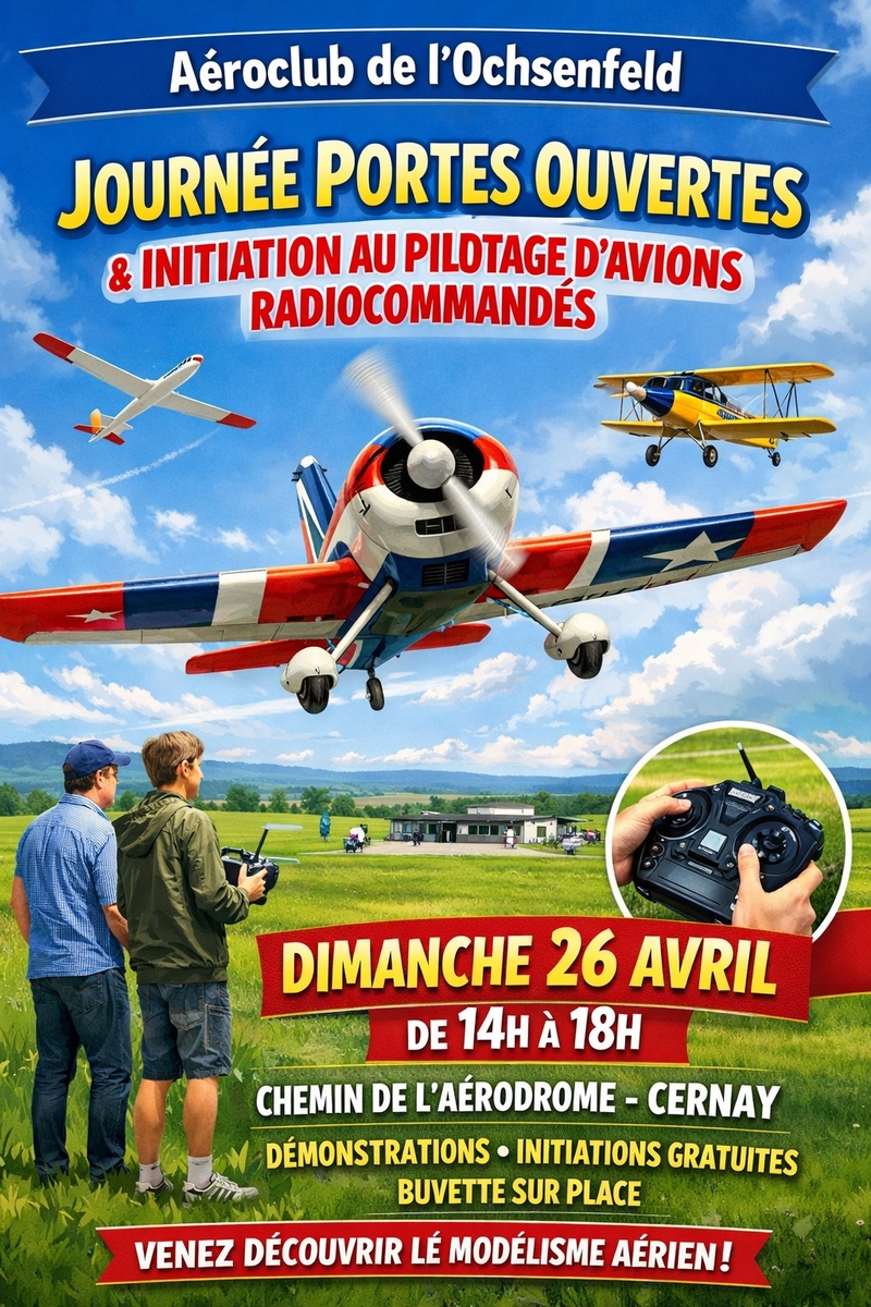 Ouverture du terrain: prenez les commandes d’un avion… radiocommandé !