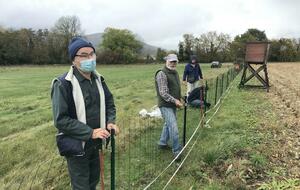 Journée de travail - clôture du terrain