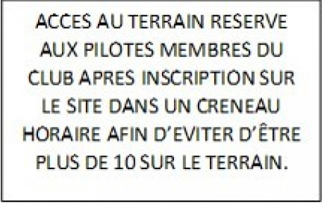 Consignes à lire avant d'aller au terrain